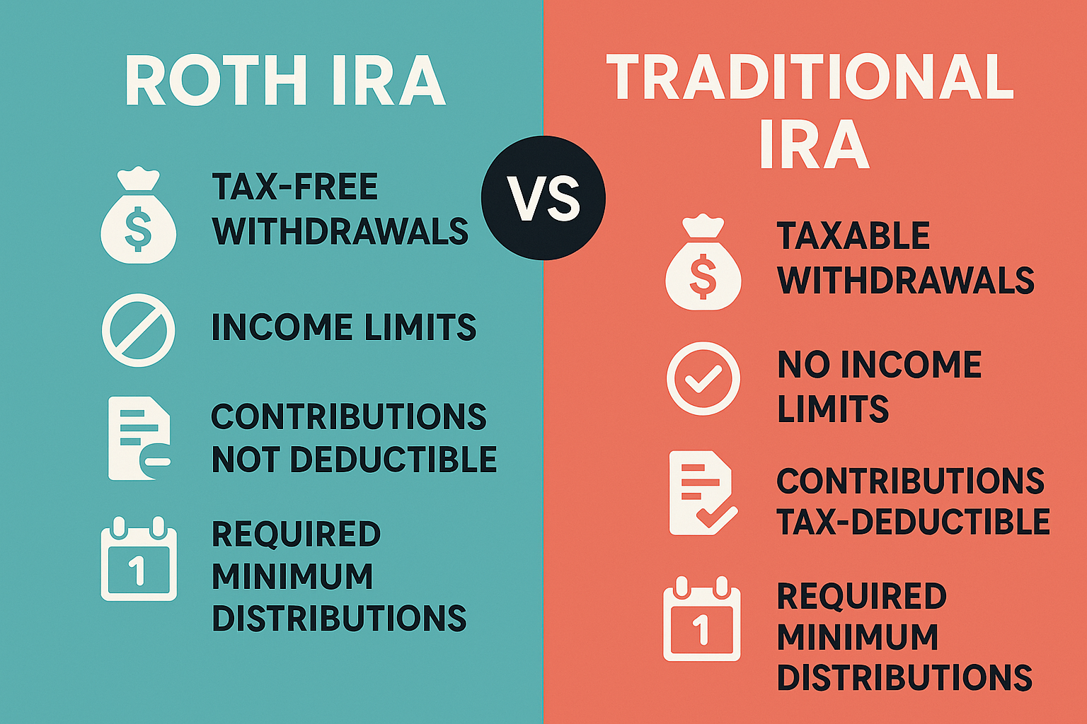 Roth IRA vs Traditional IRA: Key Differences for 2026